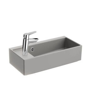 VitrA ArchiPlan Dar Soldan Armatürlü Lavabo 60 cm, Mat Taş Gri