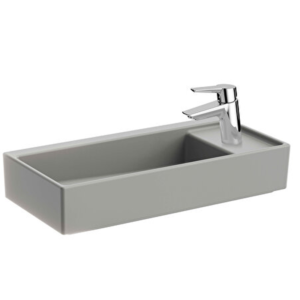 VitrA ArchiPlan Sağdan Armatürlü Dar Lavabo 60 cm, Mat Taş Gri