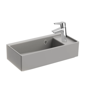 VitrA ArchiPlan Sağdan Armatürlü Dar Lavabo 60 cm, Mat Taş Gri