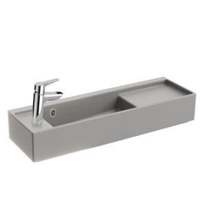 VitrA ArchiPlan Soltan Armatürlü Dar Lavabo 90 cm, Mat Taş Gri