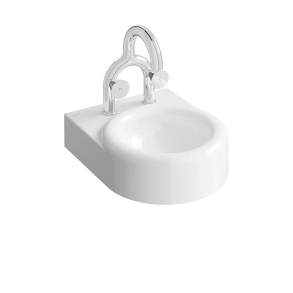 VitrA Liquid Beyaz Lavabo, Çift Armatür Delikli 40 cm