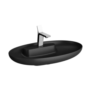 VitrA Memoria Mat Siyah Oval Lavabo 75 cm