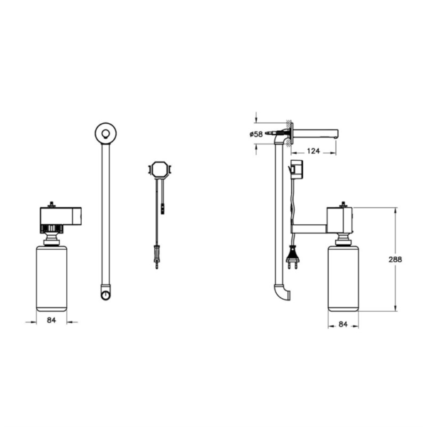 VitrA Origin Temassız Sıvı Sabunluk Krom